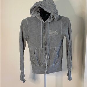 Obey Gray Zip-Up Men's Sweater